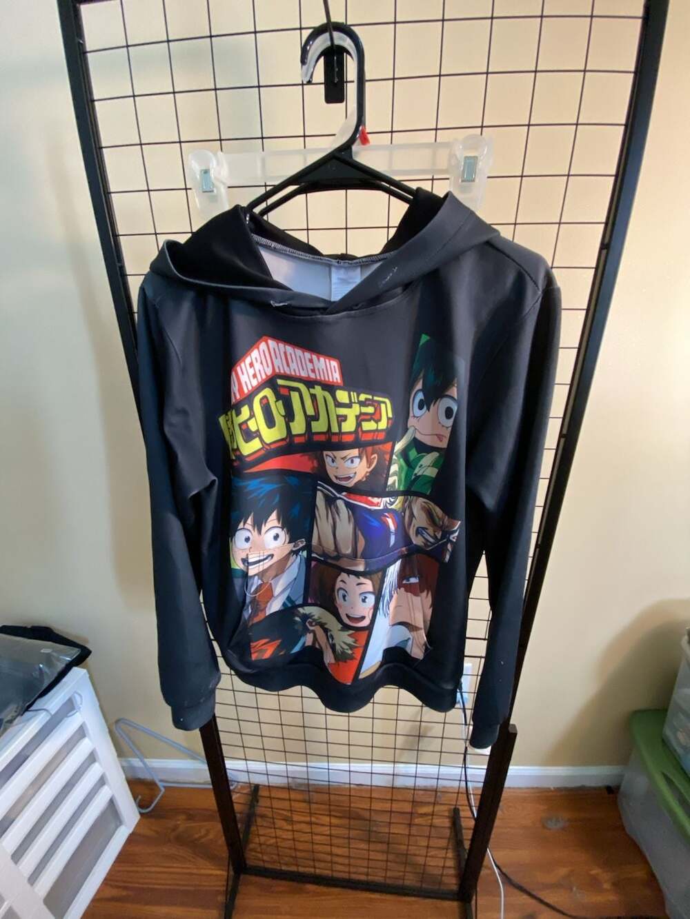 My Hero Academia Characters Graphic Black Hoodie Medium